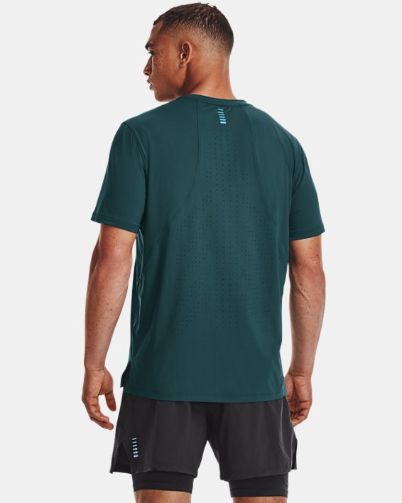 Men's UA Iso-Chill Run Laser T-Shirt, Green, pdpMainDesktop image number 1